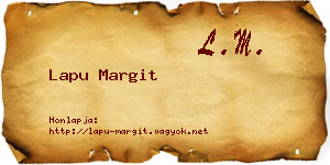 Lapu Margit névjegykártya
